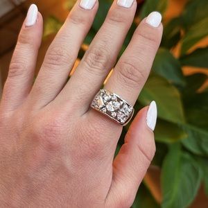 Sterling accent ring
